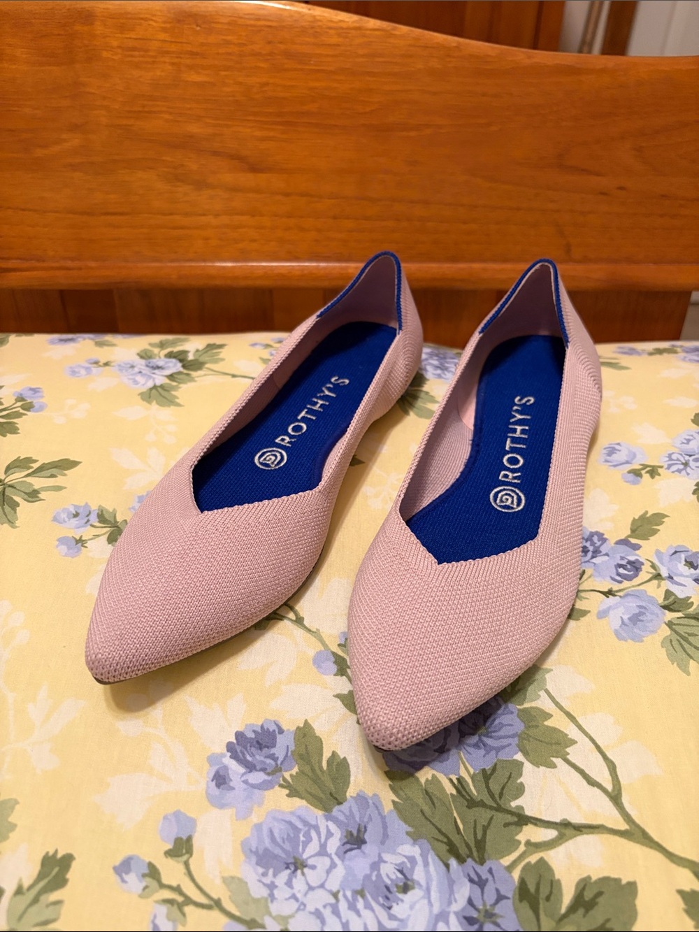 Rothy's The Point Blush Knit Flats